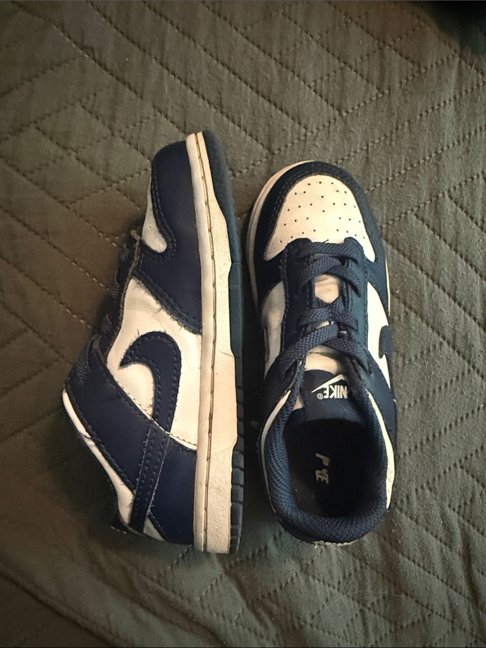 Nike Kids Navy and White Sneakers